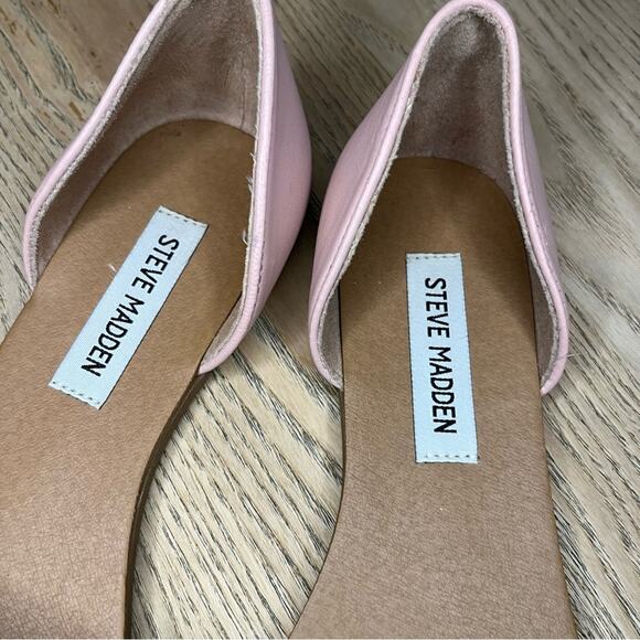 Steve Madden Sidestep Mermaid Sequin Sandal Flat Open Toe Shoe Pink Size 8.5 - Picture 5 of 9